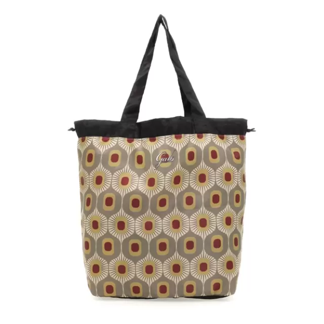 Gabs Shopping/Tote bags>PRINTED NYLON FABRIC SHOPPING BAG